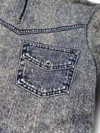 Vintage Eick Cycling Jersey with Denim Print