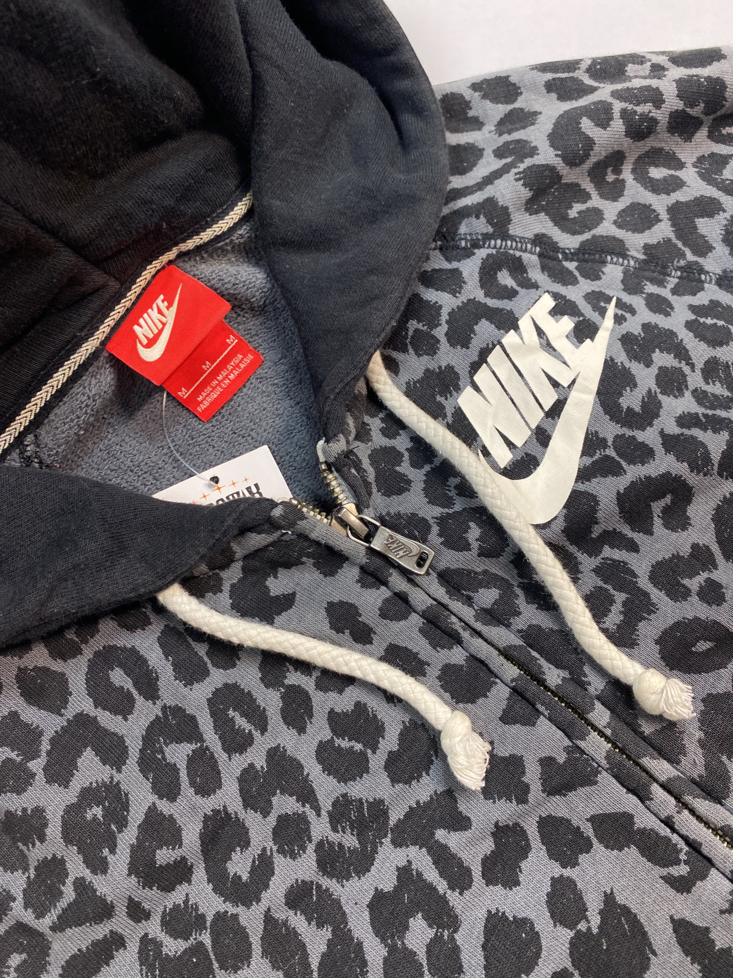 Nike Leopard Print Zip-Up Hoodie