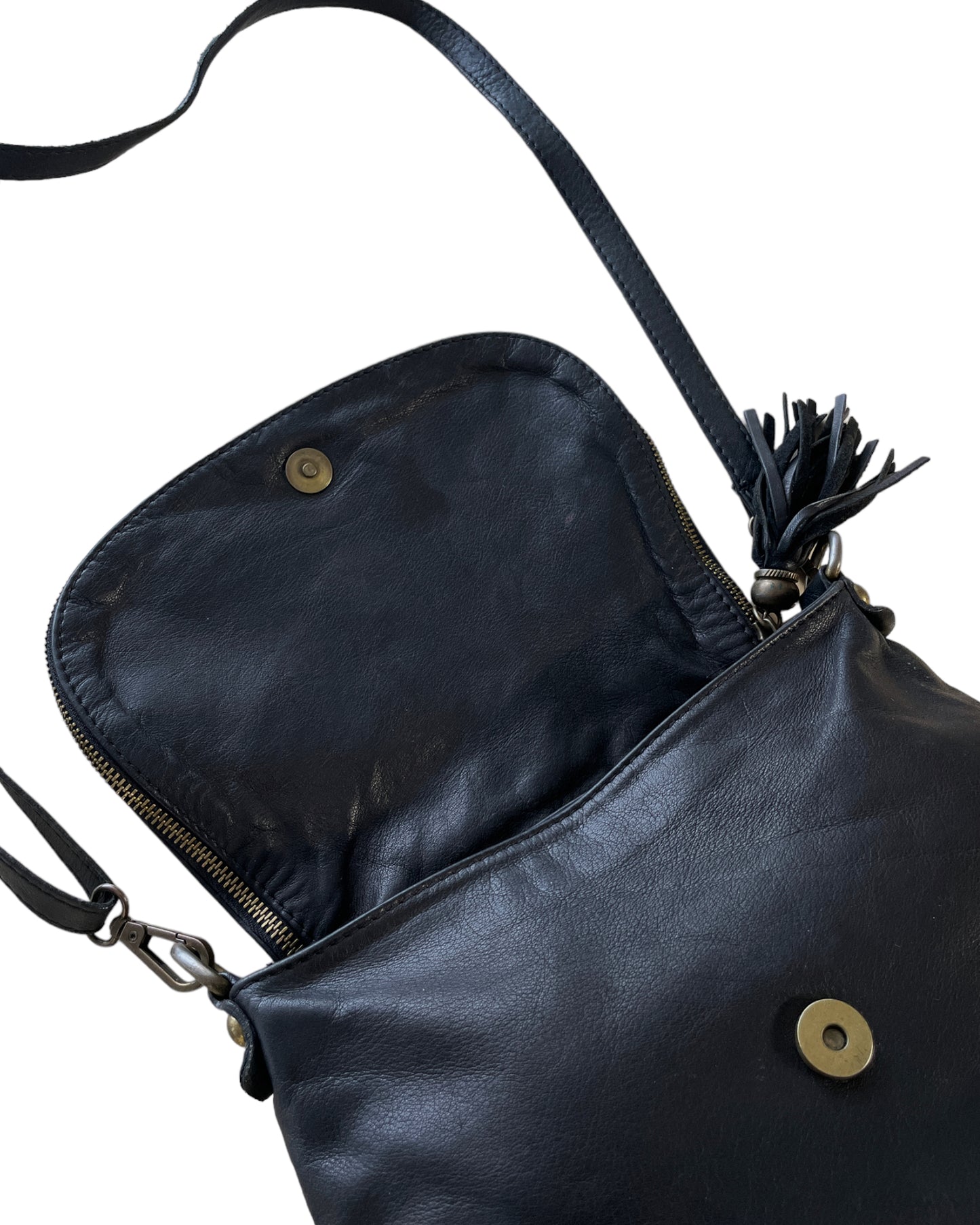 Black Leather Handbag