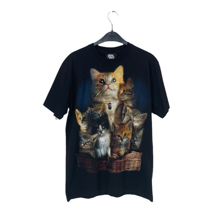 Schwarze "Katzenpulpen" -T-Shirt