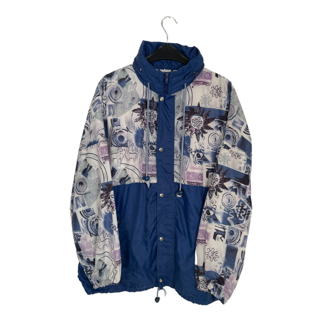 Retro Print Windbreaker