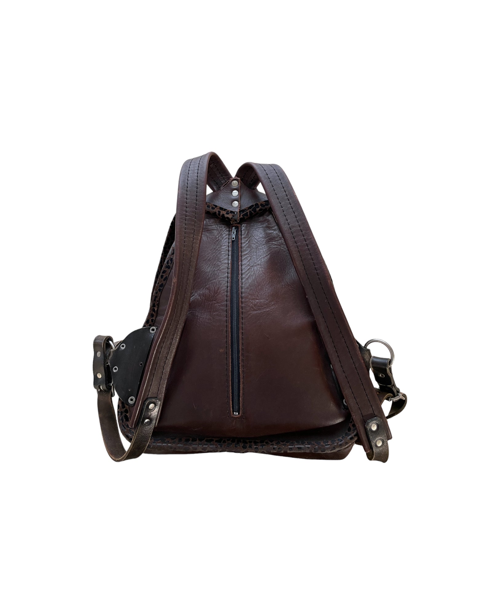 Brown Leather Backpack