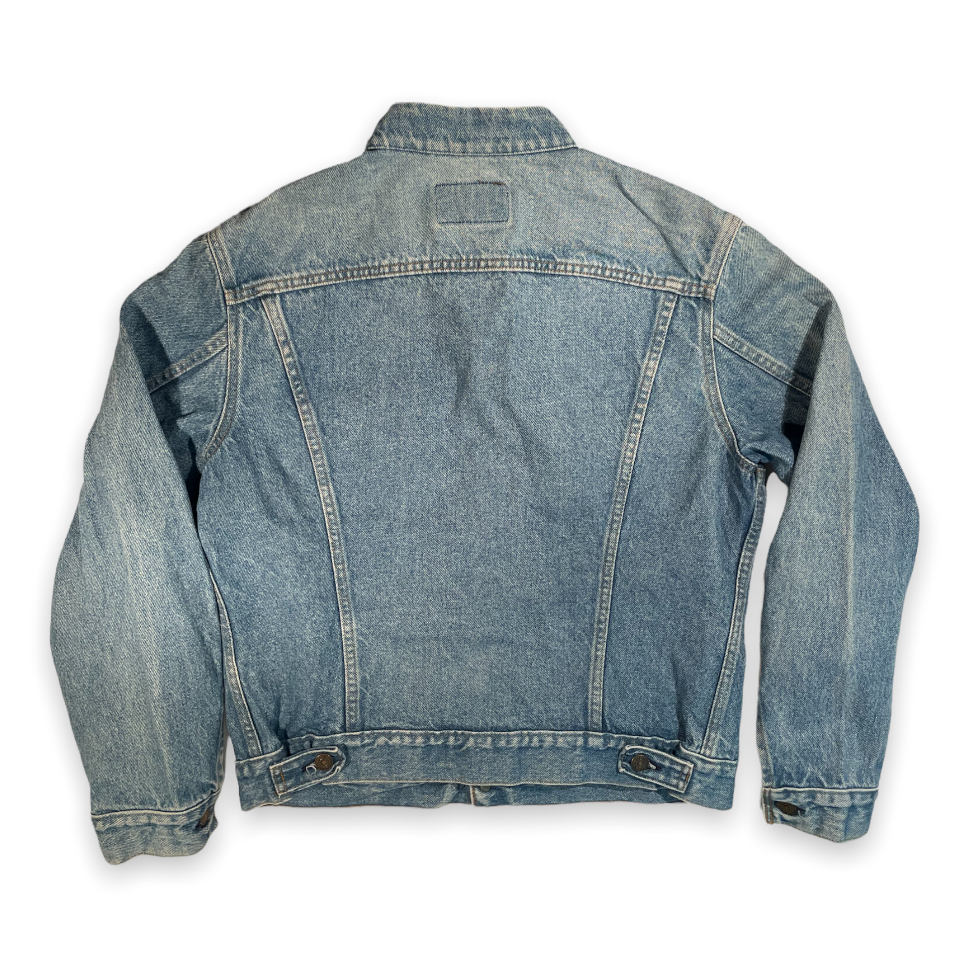 Levi's collarless denim jacket deals