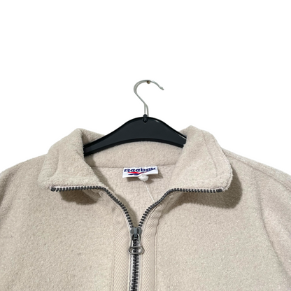 Reebok Beige Fleece Zip Up