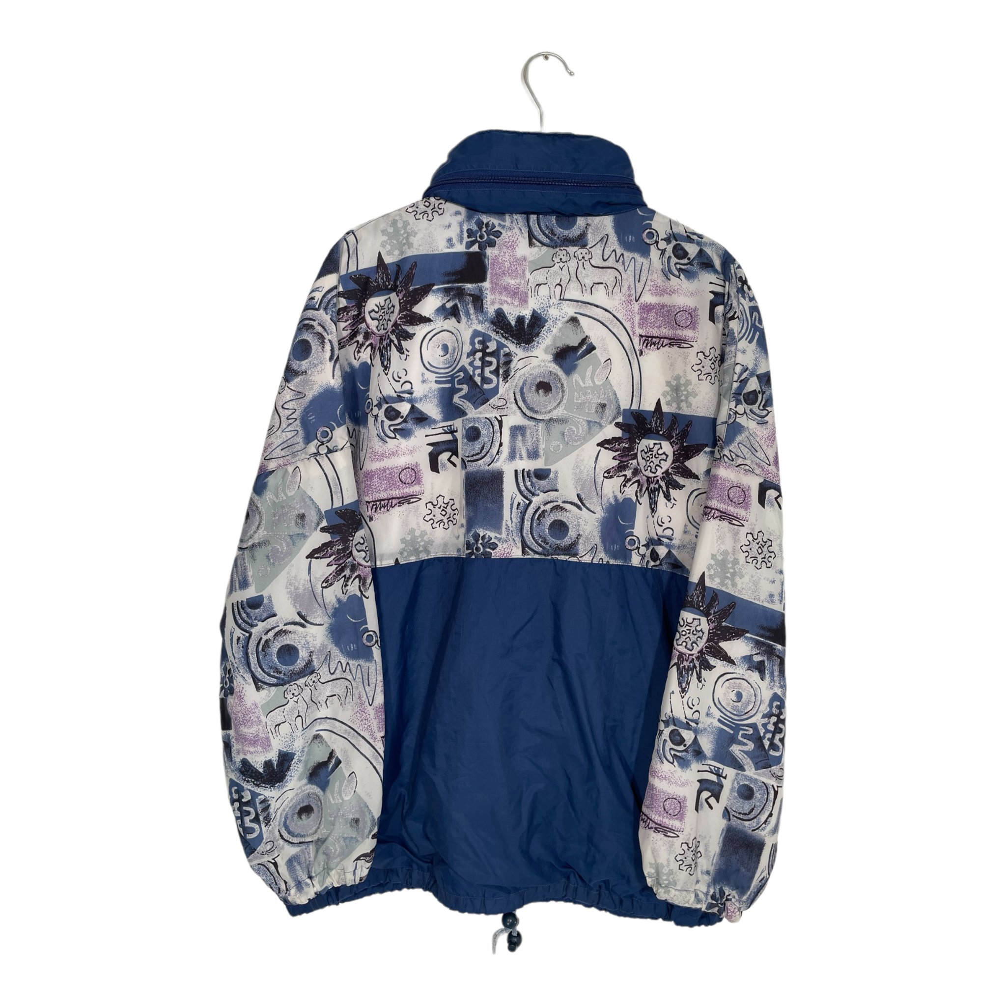 Retro Print Windbreaker